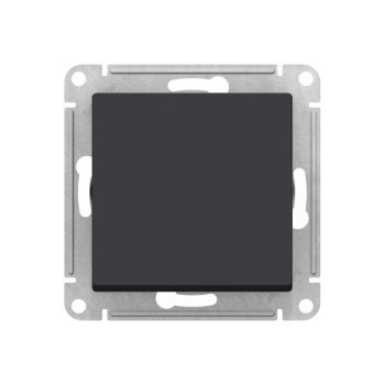 Переключатель встраиваемый Schneider Electric AtlasDesign Aqua IP44 1 кл. карбон, без подсветки, арт. ATN441061