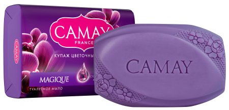 Мыло туалетное Camay 85г Чёрная орхидея и масло пачули 1шт.