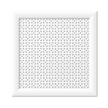 Экран для радиатора Дамаско белый 600х600мм