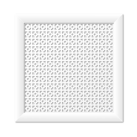 Экран для радиатора Дамаско белый 600х600мм