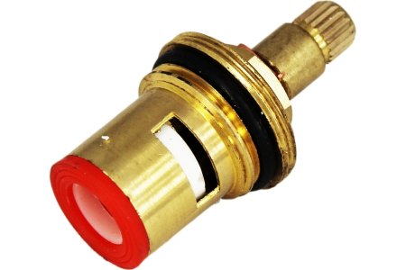 Кран-букса металлокерамическая 20 шлицев 1/2" цвет желтый