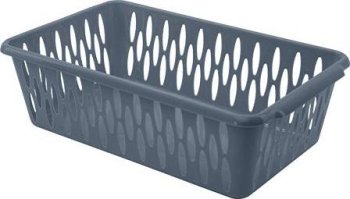 Корзина хранение Light 24,2х14,5х7,1см цвет Космический серый