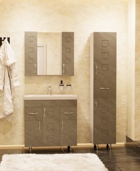 Тумба напольная Форест 70х77х44см цвет шпат грей