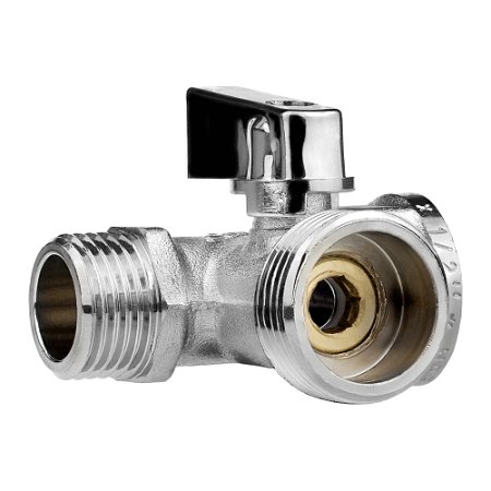 Кран шаровый ручка - флажок MPF 1/2"х3/4"х1/2" ВН-НР-НР латунь