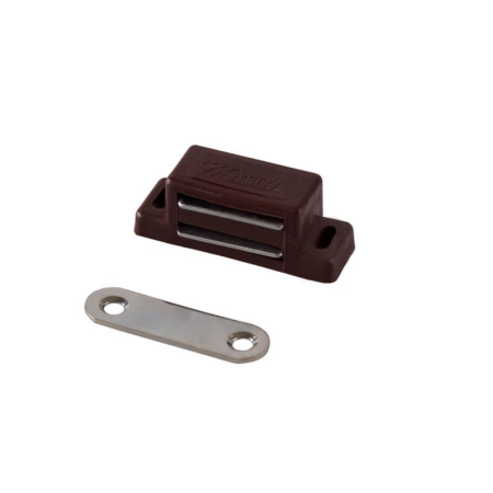Защелка магнитная пластик 48 мм цвет коричневый