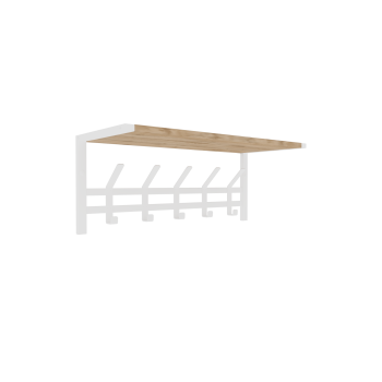 Вешалка настенная 1 белая да Торонто