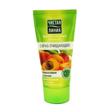 Скраб для лица Чистая линия Очищающий 50 мл комбинированная