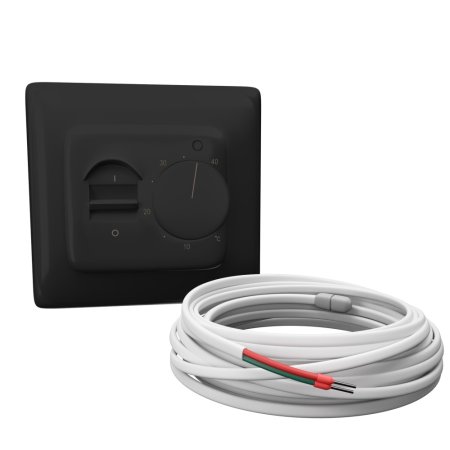 Терморегулятор Grandeks механический черный 16А