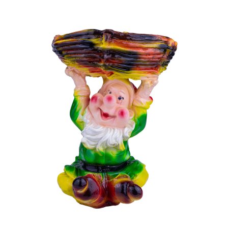 Садовая фигура Гном с подносом 32 см