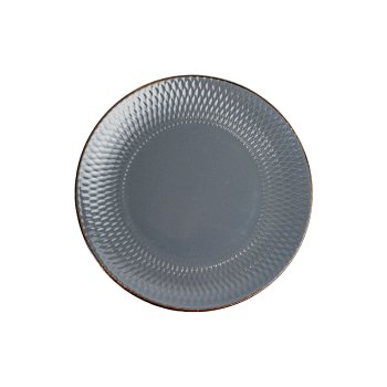 Тарелка десертная 19,5 см Ornament Dark grey цвет серый