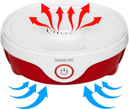 Сушилка Sencor SFD 742RD 240Вт цвет белый/красный