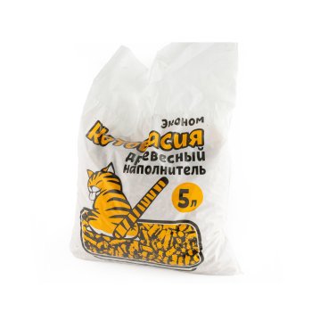 Наполнитель древесный Дух Байкала Котовасия 5л