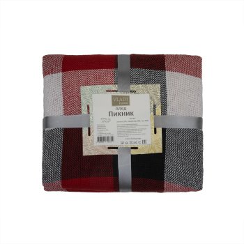 Плед Vladi Пикник 210х170см хлопок двуспальный