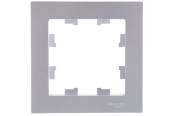 Рамка Schneider Electric AtlasDesign 1 пост, цвет жемчуг, арт. ATN000401