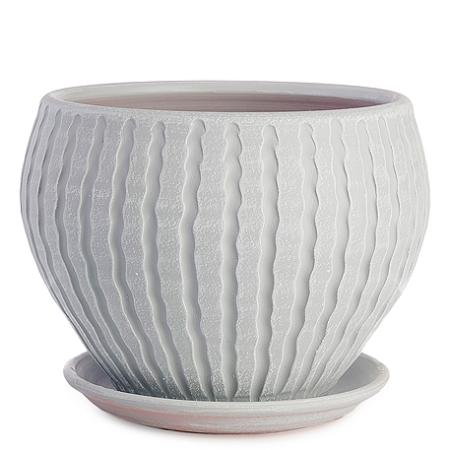 Горшок Мане Классик керамика 3,5л серый Горшок Мане Классик керамика 3,5л серый